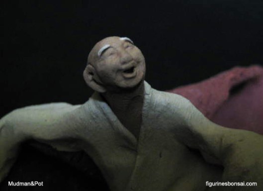 mudman bonsai figurine